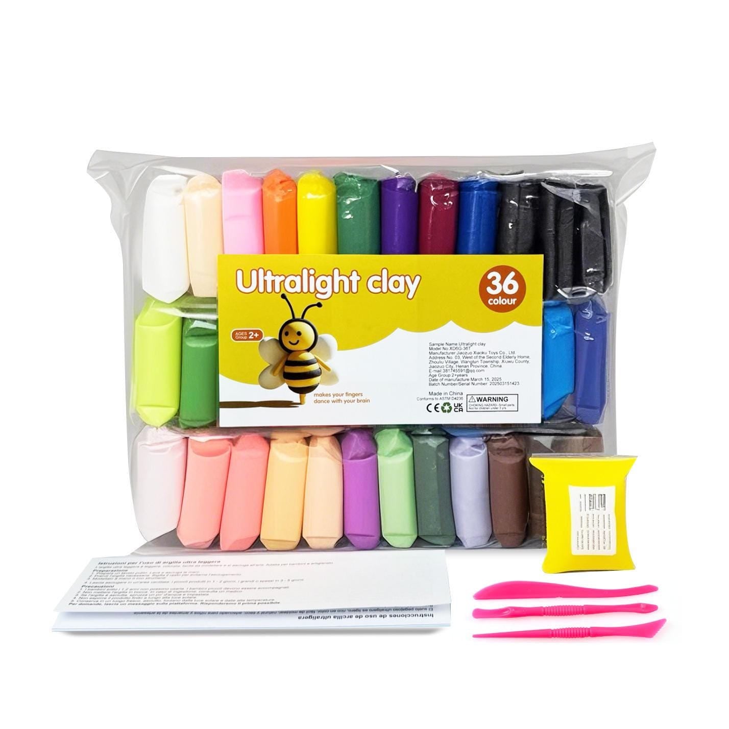 Air Dry Clay Set for Kids  Non-Toxic Modeling Clay, DIY Craft